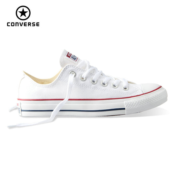 Original new Converse all star canvas shoes men's women unisex sneakers classic Skateboarding Shoes white color free shipping