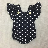 Baby Girls Dot Rompers Girl Summer Cotton Ruffle Sleeve Romper Toddler Fashion Jumpsuit