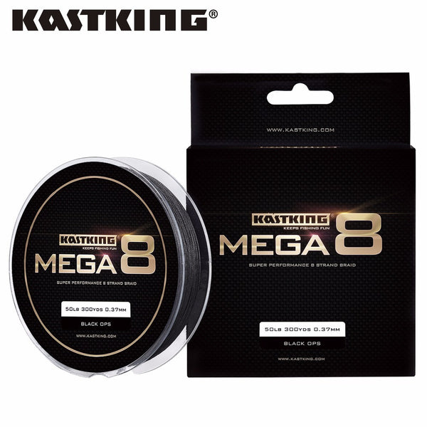 KastKing Mega8 Super Strong 274M 8 Strands Weaves PE Braided Fishing Line