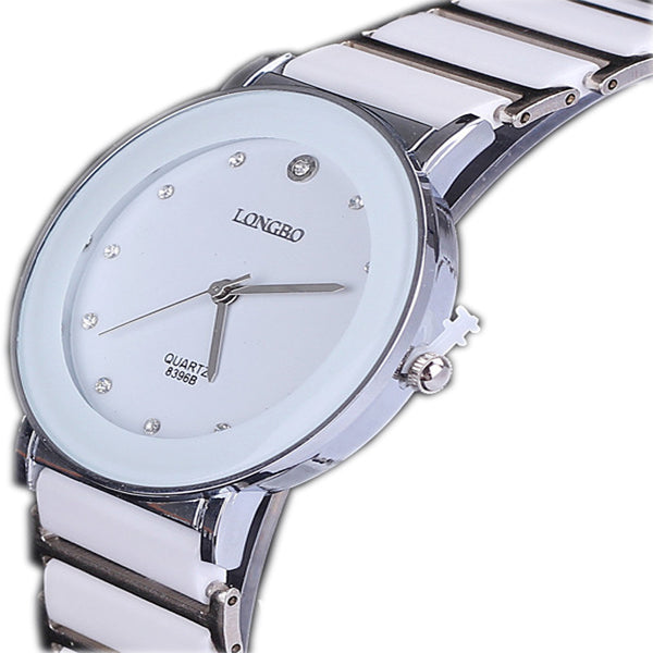 LONGBO Luxury Ceramic Water Resistant Watch Sports Women Wrist Watch