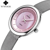 Brand Luxury Ladies Casual Quartz Watch Women Waterproof Clock Steel Bracelet Women Watches Silver montre femme relogio feminino