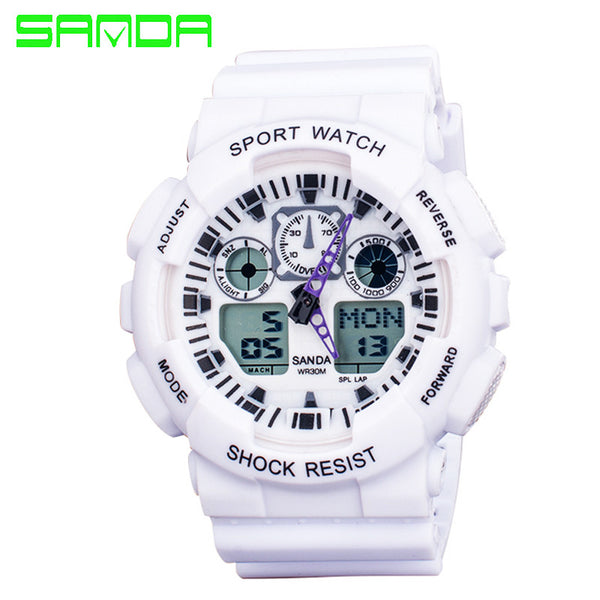 New Brand SANDA Fashion Watch Men Waterproof Sports Military Watches Shock Men's Luxury Analog Quartz Digital Watch