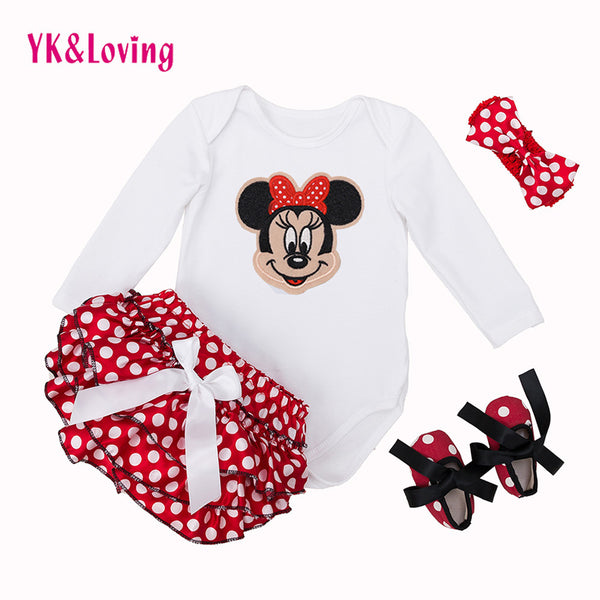 Baby Girl Bodysuits Fashion Cute Minne Print Body Neonata Cotton Baby Clothing