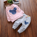 Bear Leader Baby Girl Clothes 2016 Autumn Baby Clothing Sets Cartoon Printing