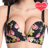 DeRuiLaDy Super Push Up Bra Half Cup Sexy Backless Strapless Underwear