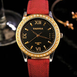 YAZOLE Golden Diamond Gold Watch Women Ladies Famous Brand Luxury Quartz Watch