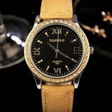 YAZOLE Golden Diamond Gold Watch Women Ladies Famous Brand Luxury Quartz Watch