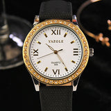 YAZOLE Golden Diamond Gold Watch Women Ladies Famous Brand Luxury Quartz Watch