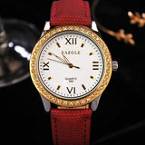 YAZOLE Golden Diamond Gold Watch Women Ladies Famous Brand Luxury Quartz Watch