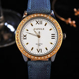 YAZOLE Golden Diamond Gold Watch Women Ladies Famous Brand Luxury Quartz Watch