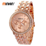 MINHIN Luxury Women Dress Watches New Design Quartz Wristwatches Fashion Casual Gold/Silver/Rose