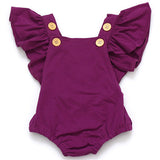 Baby Girls Dot Rompers Girl Summer Cotton Ruffle Sleeve Romper Toddler Fashion Jumpsuit