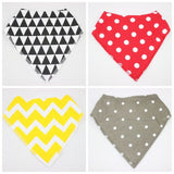 4pcs Baby Towel Newborn Cartoon Bibs  Waterproof Lunch Bib Boys Girls