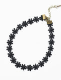 Lace Choker Necklace Black Daisy Fashion Statement Tattoo Necklaces