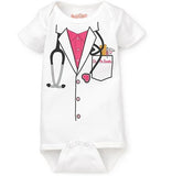 Doctor baby boy bodysuit short sleeve summer baby clothes Newborn