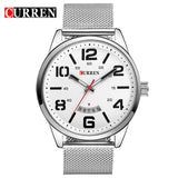 Top Brand Luxury Mesh Band Watch Ultra Thin Dial black Designer Quartz Wristwatch