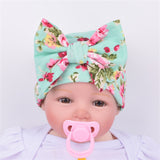 Baby & Kids Flower Hat Hospital Newborn Baby Knit Beanie With Bow Warm Sleep Cotton Toddler