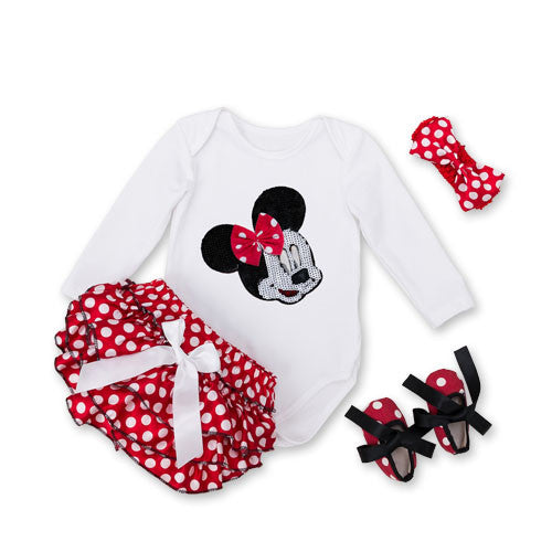 Baby Girl Bodysuits Fashion Cute Minne Print Body Neonata Cotton Baby Clothing