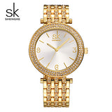 SK Brand New Fashion Quartz-Watch Women Dress Watches Reloj Mujer 2017 Luxury Gold