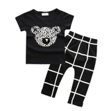 Baby boys t-shirt + long pants 2Pieces baby clothes children tracksuit 2016 summer baby girls