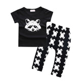Baby boys t-shirt + long pants 2Pieces baby clothes children tracksuit 2016 summer baby girls
