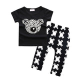 Baby boys t-shirt + long pants 2Pieces baby clothes children tracksuit 2016 summer baby girls