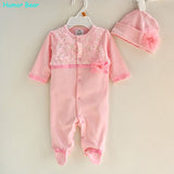Humor Bear NEW  Newborn Baby Girl Clothes Bow/Flowers Romper
