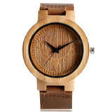 High Quality Handmade Moose Elk Deer Head Watches Natural Wooden Bamboo Clock