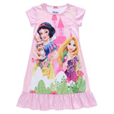 Elsa Dress Snow Queen Kids Summer Cartoon Anna Flounced Dresses For Girls Party