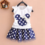 1-4Y  Summer Baby Kid Girls Princess Clothes Cartoon Party Mini Dress ball gown