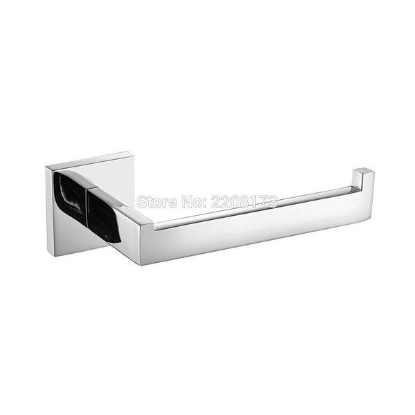 2016 Promotions High Quality Wall Mount Chrome Finish 304 SUS Stainless Steel Toilet Roll Paper Holder Bathroom Accessory