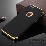 Vpower Plating Case For iphone 7/7 plus iphone 7 Case Gold Black Luxury