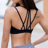 Women Summer Push Up High waist Workout Running Breathable Sports Bra