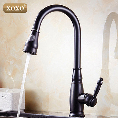 XOXO Luxury ORB Pull Down Kitchen Faucet Wholesale New Arrival Solid Brass Swivel Pull Out 83015H