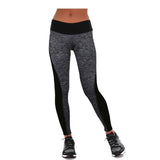 Plus Size Black/Gray Women's Fitness Leggings Workout Pants