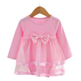 Lawadka Cotton Bow New Born Baby Dress with Baby Rompers Soft Baby Girls Infant