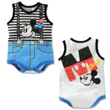 2017 Summer Cartoon Baby Bodysuit Mickey Boys Clothes Minnie Baby Girl Jumpsuits