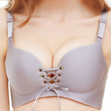 BEFORW Plus Size D Cup Bra No Rims Super Push Up Women Bra Big Size