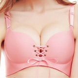 BEFORW Plus Size D Cup Bra No Rims Super Push Up Women Bra Big Size