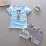 2017 Summer Baby Boys Clothes Kids Short Sleeve Clothing Set Star Toddler Boys short sleeved