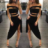 Glamaker Halter split sexy women dress 2017 Elegant evening party summer dress vestidos