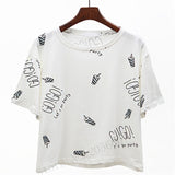 Harajuku Anime Totoro Print T Shirt Women 2017 Summer