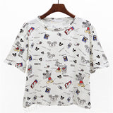 Harajuku Anime Totoro Print T Shirt Women 2017 Summer