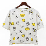 Harajuku Anime Totoro Print T Shirt Women 2017 Summer