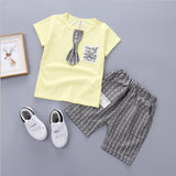 2017 Summer Baby Boys Clothes Kids Short Sleeve Clothing Set Star Toddler Boys short sleeved