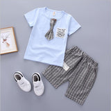 2017 Summer Baby Boys Clothes Kids Short Sleeve Clothing Set Star Toddler Boys short sleeved