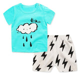 Baby boy summer Clothes Set Outfit T-shirt Dress Children's Clothing Toddler Baby Shorts