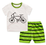 Baby boy summer Clothes Set Outfit T-shirt Dress Children's Clothing Toddler Baby Shorts