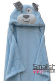 cute Animal shape baby hooded bathrobe bath towel baby fleece receiving blanket