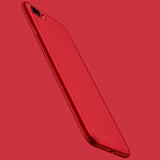 MaxGear Soft Matte TPU Case for Apple iPhone 7 6 6S Plus Back Cover Sillicone Cases Red Ultra Thin Cover Phone